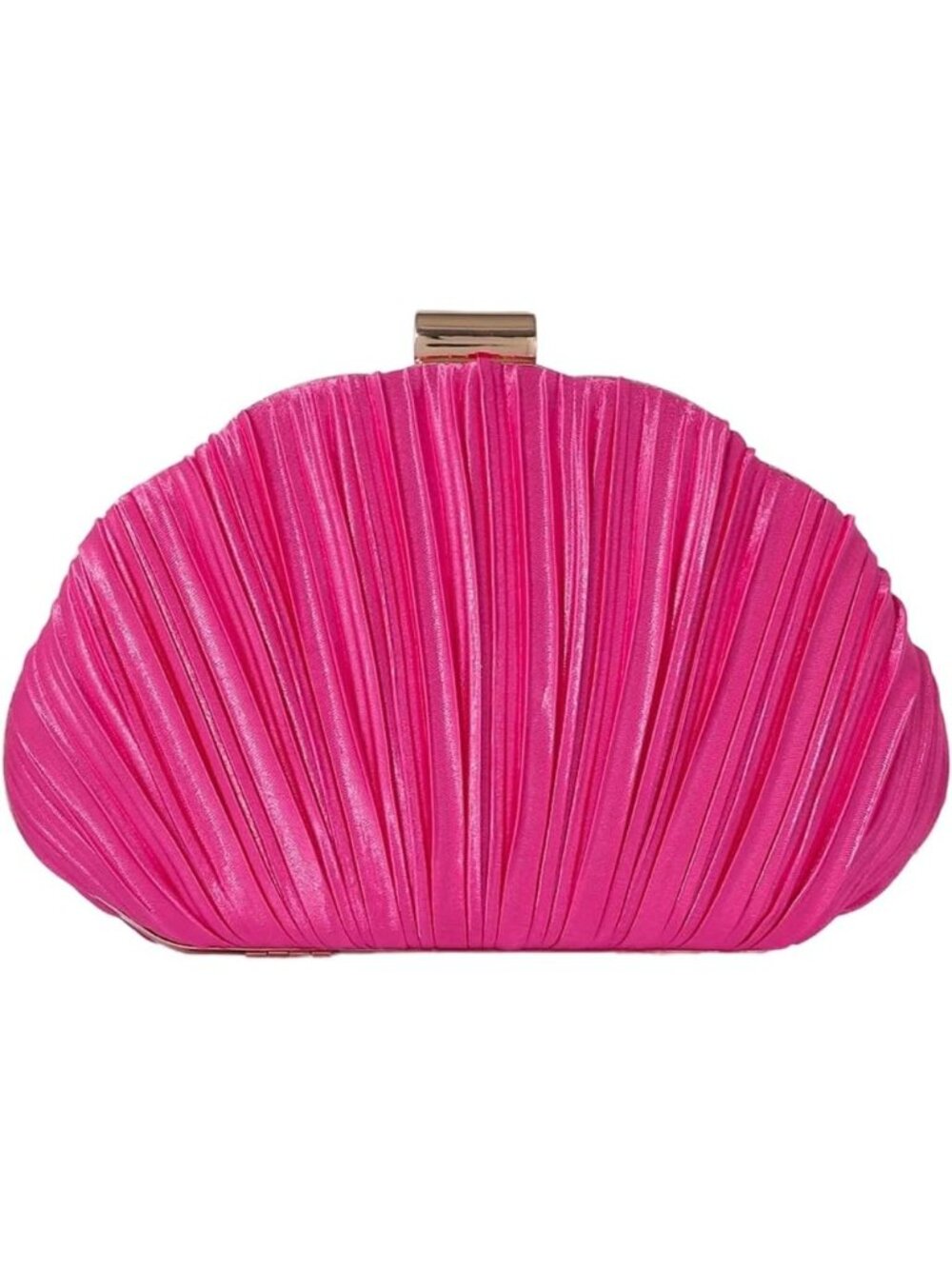 〽️Women's Hot Pink Shell Shaped Clutch Purse Wedding Evening Mini Crossbody Bags